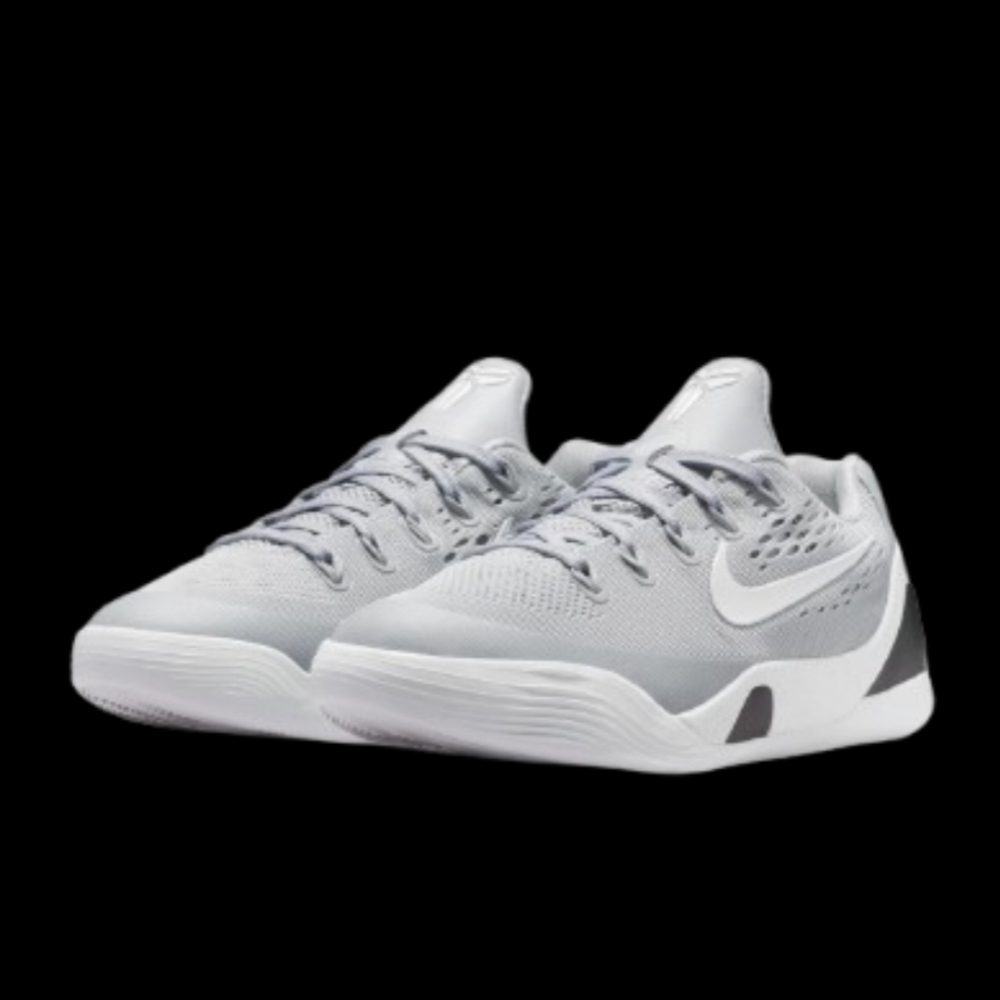 Nike Kobe IX 9 Kids Size 6.5Y/Womens 8 Grey White Black